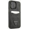 Guess GUHCP13LP4TPK iPhone 13 Pro / 13 6,1 czarny/black hardcase 4G Triangle Logo Cardslot